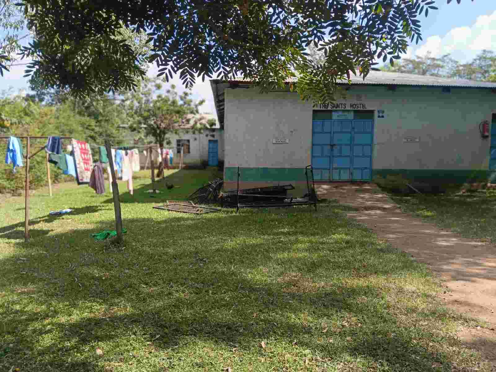 Saints Hostel girls dormitory at Mwibale Senior School, a boarding facility in Bungoma